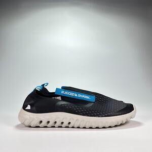 RUGGED SHARK Black Water Shoes Aqua Socks Slip On MNRSOSG797 Men's Size 11